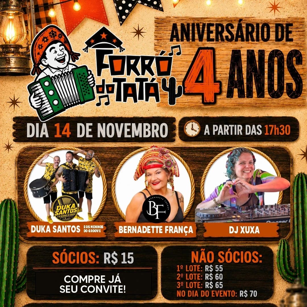 FORRÓ DO TATÁ – ANIVERSÁRIO DE 4 ANOS